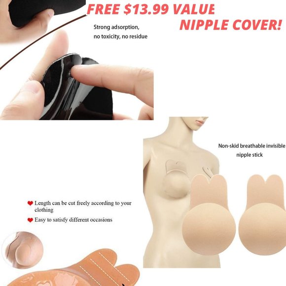 Adhesive Push up Strapless Bra - Picture 8 of 12